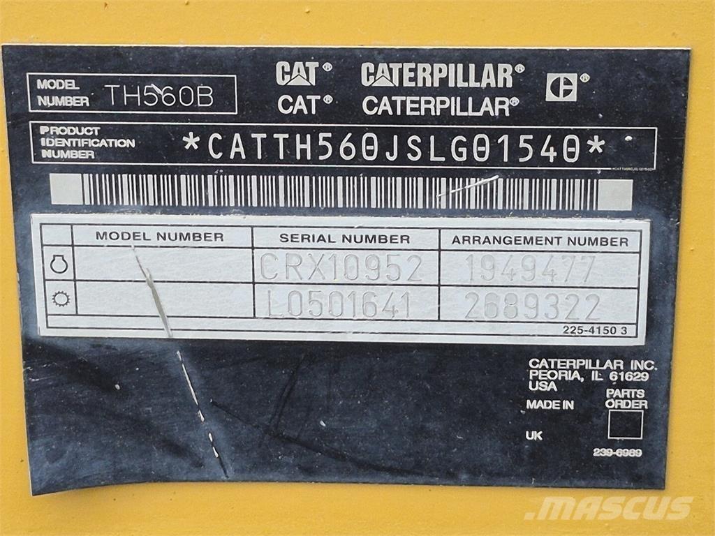 CAT TH560B Teleszkópos mezőgazdasági rakodók
