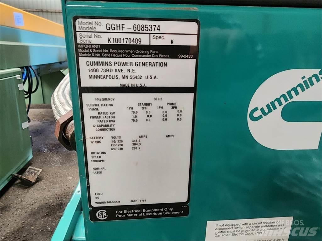 Cummins GGHF-6085374 Dízel áramfejlesztők