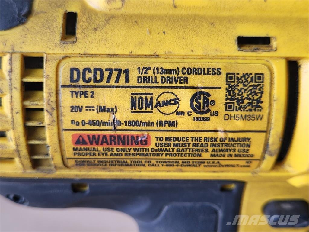 DeWalt DCD771 Építőipar - Egyebek