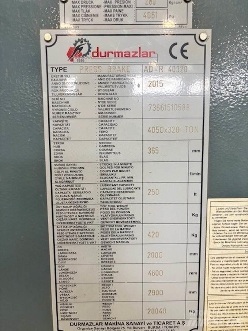 Durma AD-R 40320 Építőipar - Egyebek