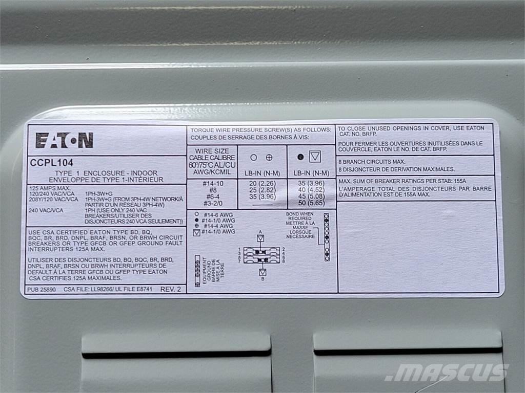 Eaton CCPL104 Építőipar - Egyebek