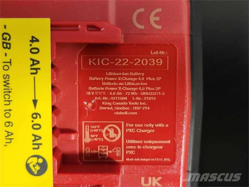 Einhell 4511904 Akkumulátorok