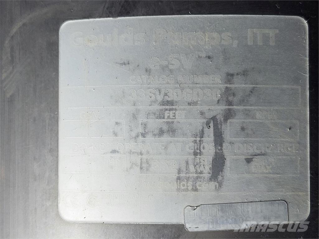  GOULDS 33SV30GD30 Vízpumpák