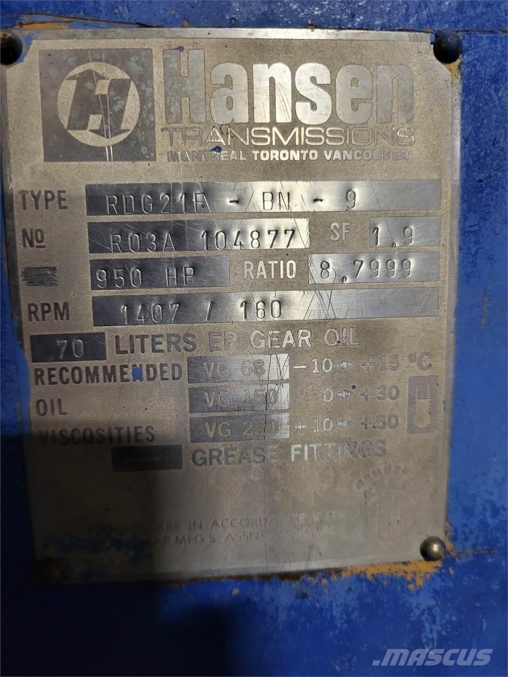 Hansen RDG21F-BN-9 Építőipar - Egyebek