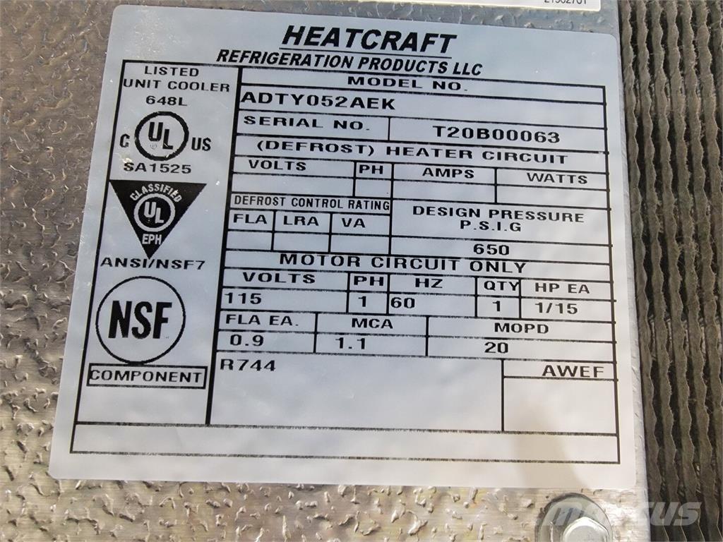  HEATCRAFT ADTY052AEK Fűtő és Hűtő felszerelések