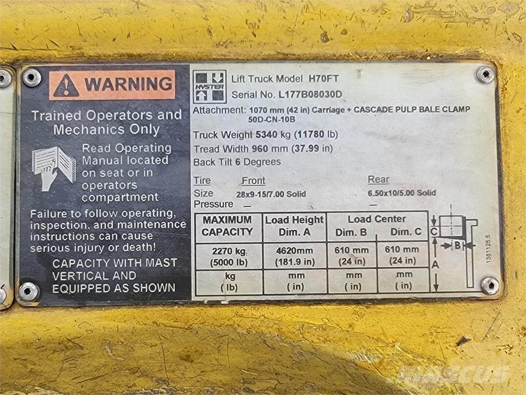 Hyster H70FT Építőipar - Egyebek