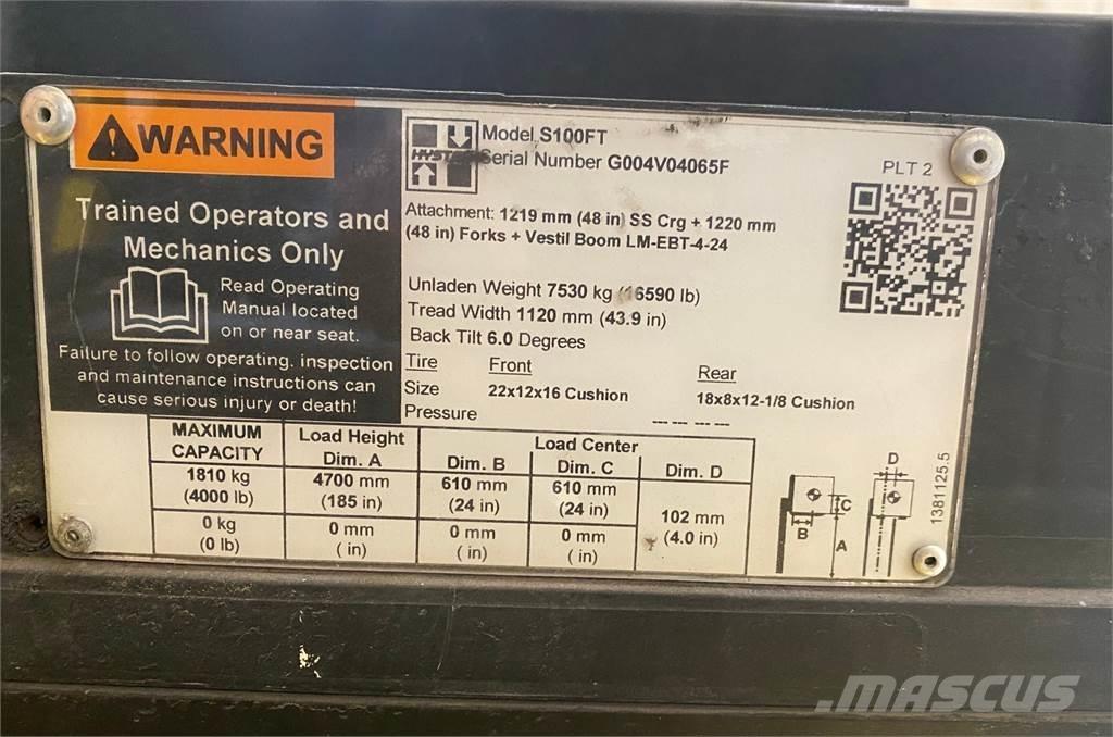 Hyster S100FT Építőipar - Egyebek