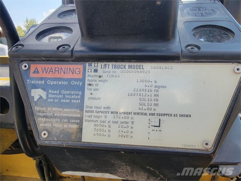Hyster S80XLBCS Építőipar - Egyebek