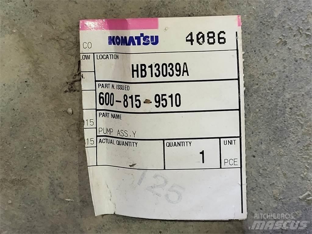 Komatsu 600-815-9510 Vízpumpák