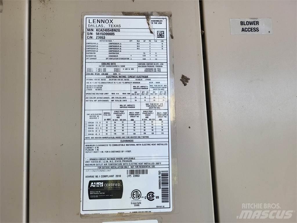  LENNOX KCA240S4BN2G Fűtő és Hűtő felszerelések