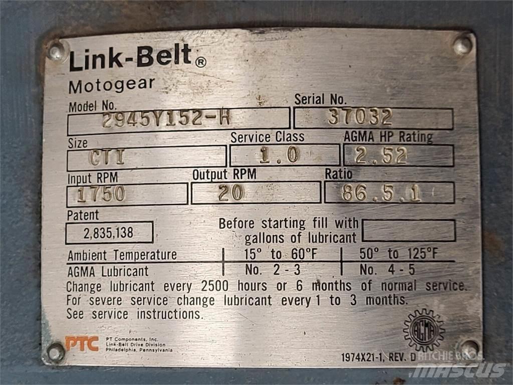 Link-Belt 2945Y152-H Építőipar - Egyebek