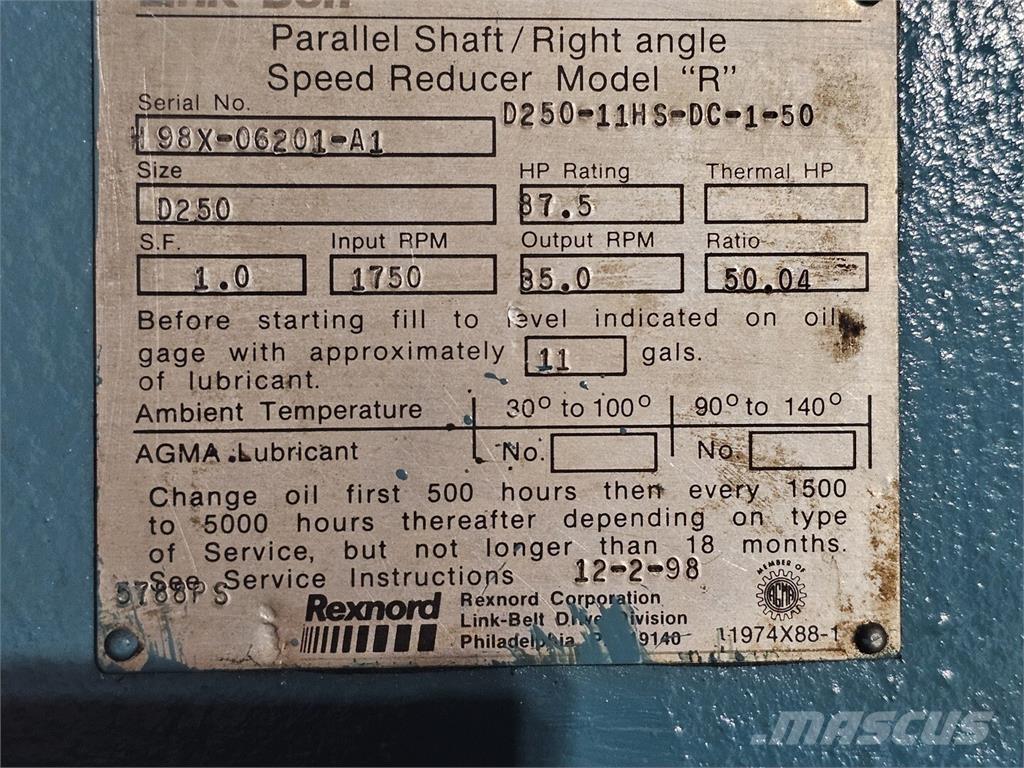 Link-Belt D250 Építőipar - Egyebek