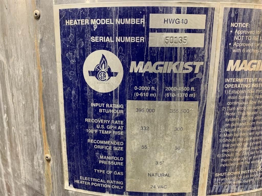 MAGIKIST HWG40 Fűtő és Hűtő felszerelések