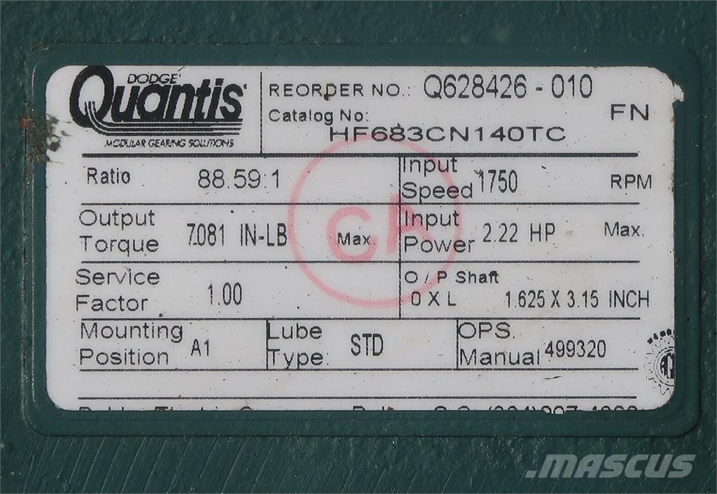  QUANTIS HF683CN140TC Építőipar - Egyebek