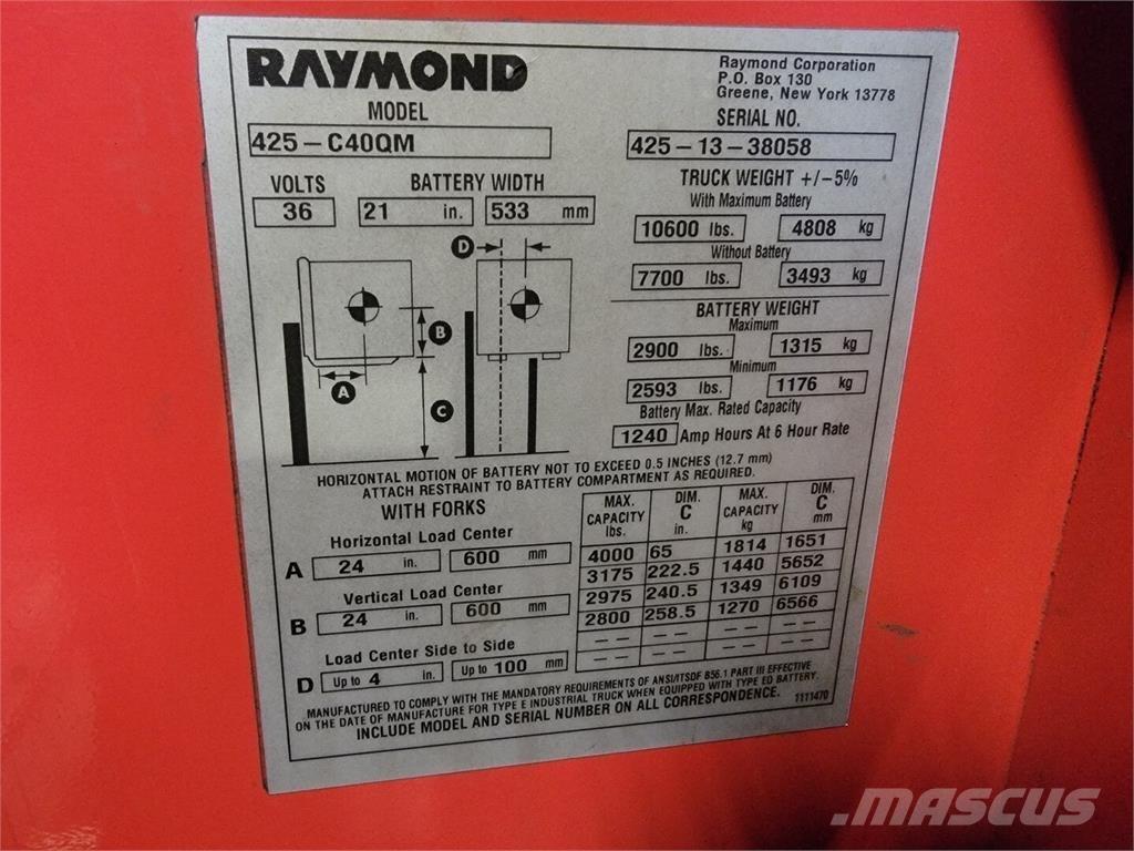 Raymond 425-C40QM Építőipar - Egyebek