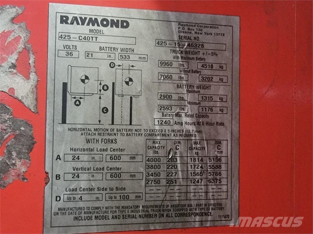 Raymond 425-C40TT Építőipar - Egyebek