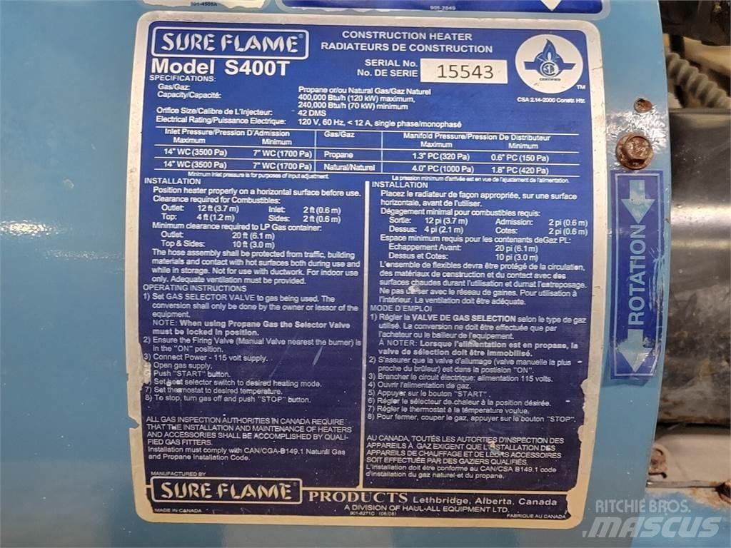  SURE FLAME S400T Fűtő és Hűtő felszerelések