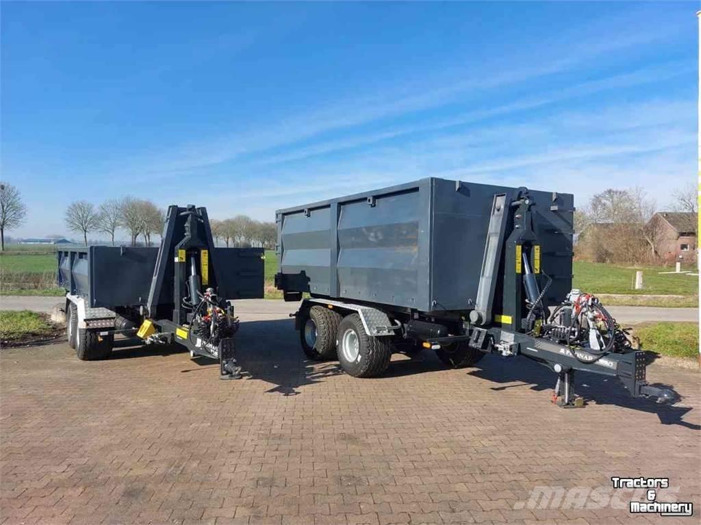 Pronar T185 E haakarm Konténer keret / Konténeremelő pótkocsik