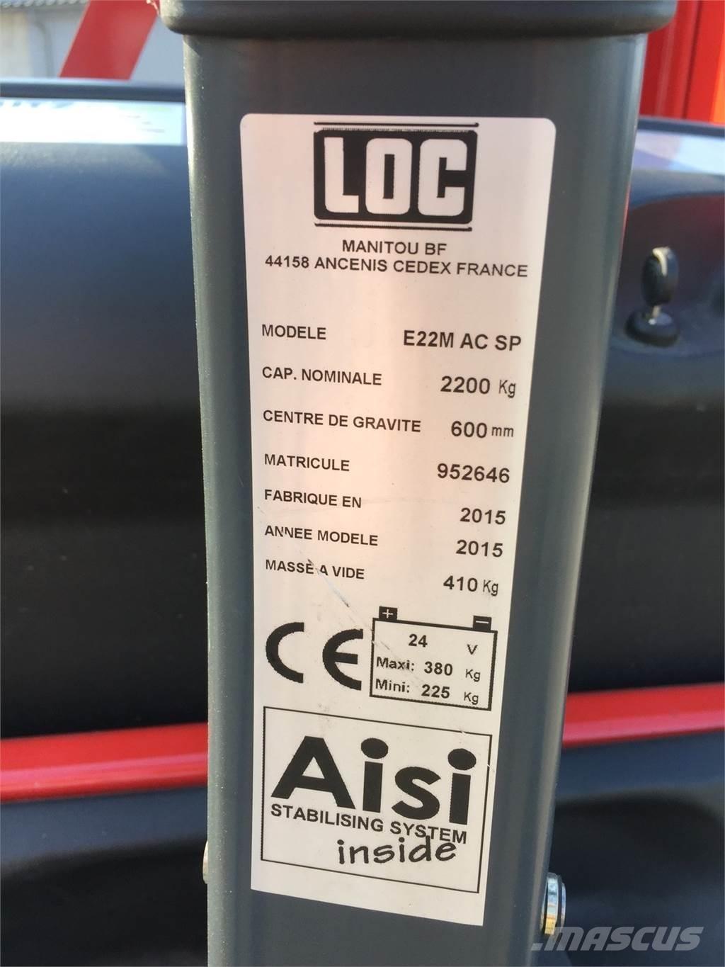 LOC E22 MAC Gyalogkíséretű targonca