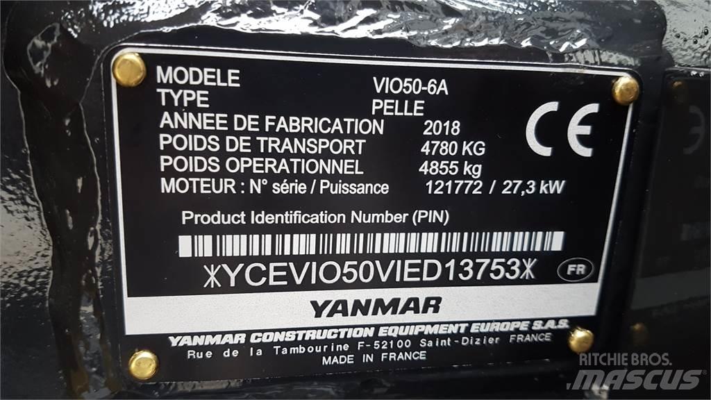 Yanmar ViO50-6 Mini kotrók < 7t