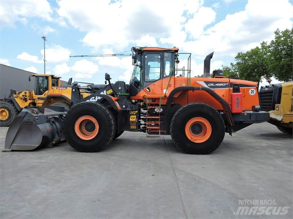 Doosan DL420 GERMAN Gumikerekes homlokrakodók