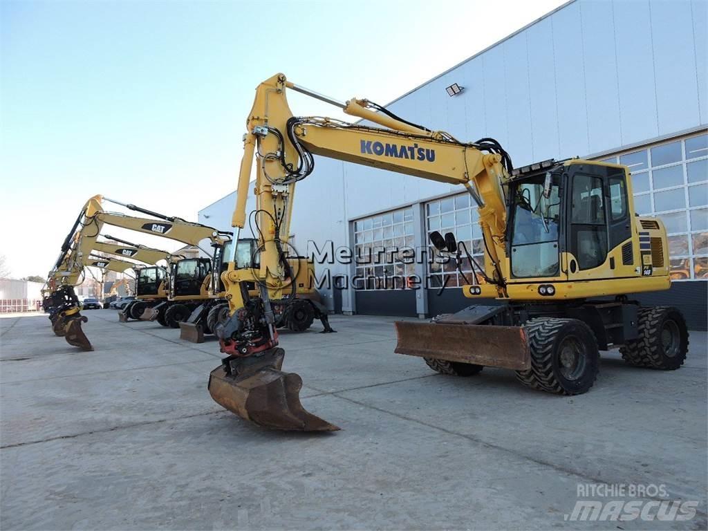 Komatsu PW148 Gumikerekes kotrók