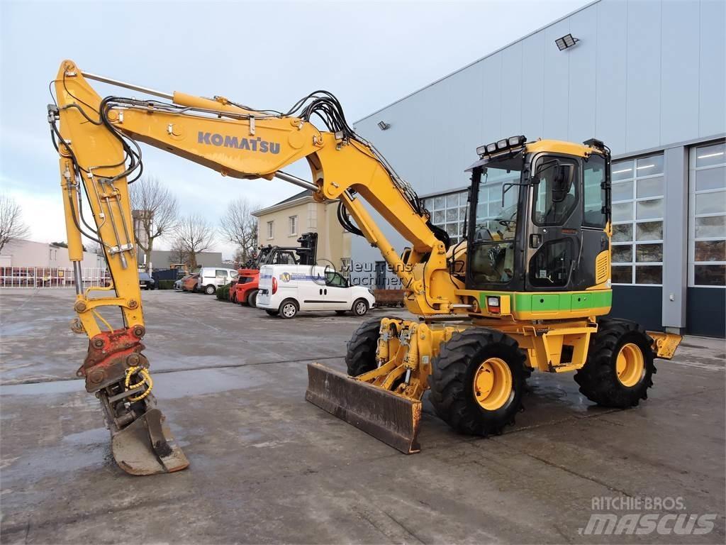 Komatsu PW98 Gumikerekes kotrók