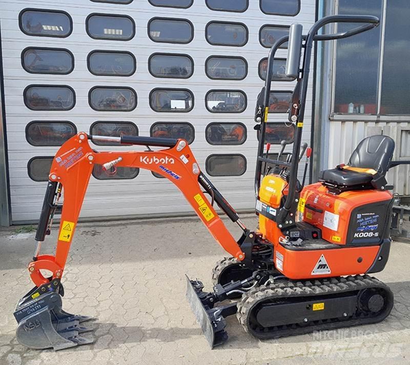 Kubota K 008-5 VHG Mini kotrók < 7t