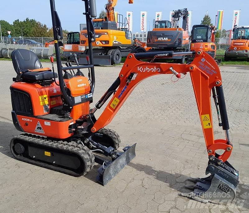 Kubota K 008-5 VHG Mini kotrók < 7t