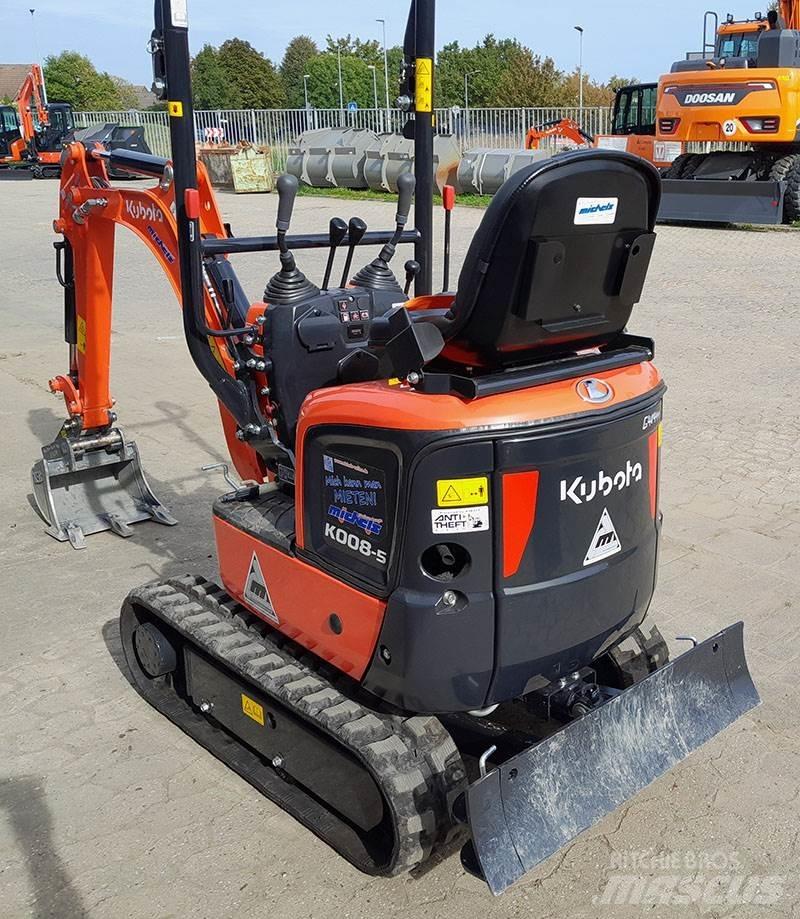 Kubota K 008-5 VHG Mini kotrók < 7t