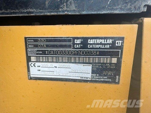CAT 330 Next Gen Lánctalpas kotrók