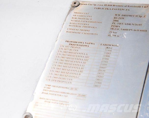  Dromech, tank Tartályos félpótkocsik