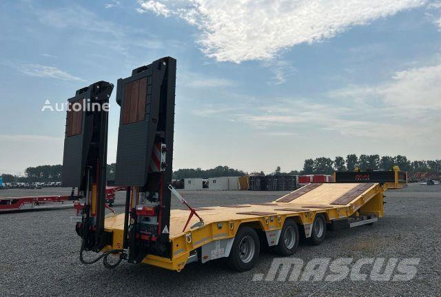  GVN 3 AXLE LOWBED Mélybölcsős félpótkocsik