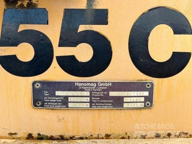 Hanomag 55 C Gumikerekes homlokrakodók