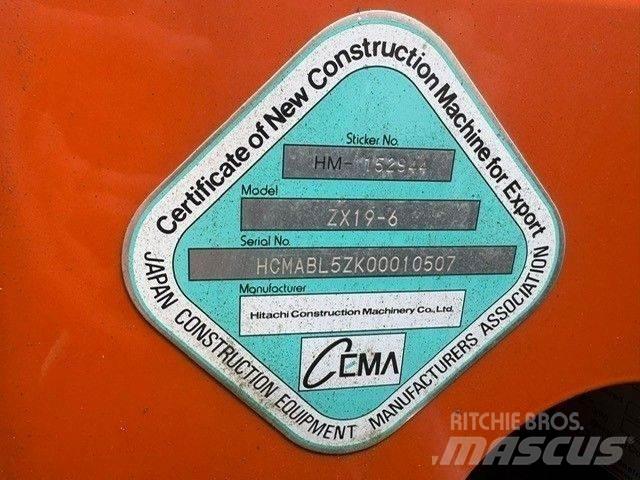 Hitachi ZX 19-6CR Mini kotrók < 7t