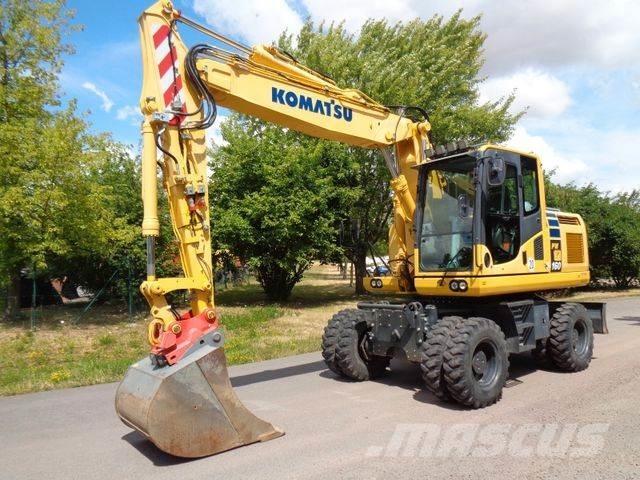 Komatsu PW 160-10 Gumikerekes kotrók
