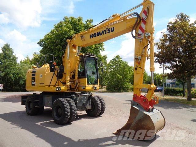 Komatsu PW 160-10 Gumikerekes kotrók