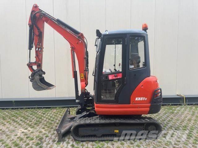 Kubota KX61-3 Mini kotrók < 7t
