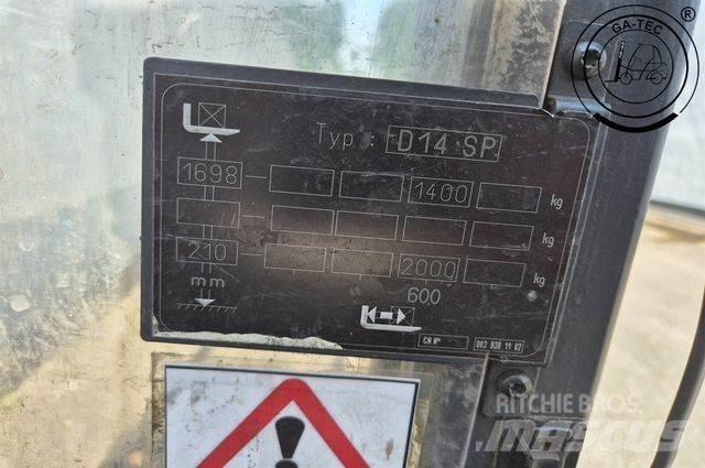 Linde D14SP-133-01 Komissiózó magas emelésű targonca