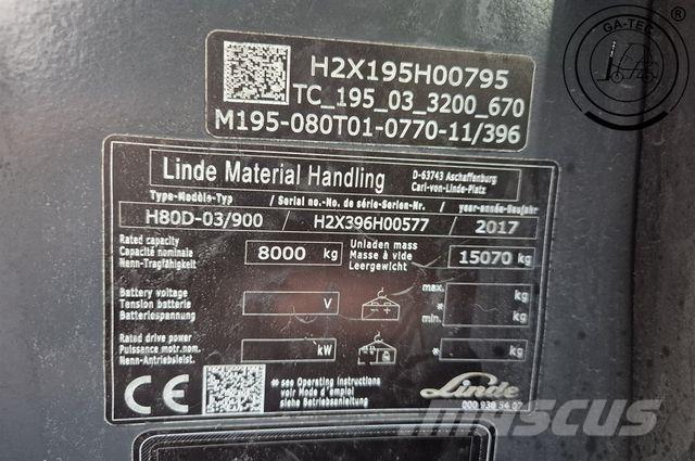 Linde H80D-03/900 Dízel targoncák