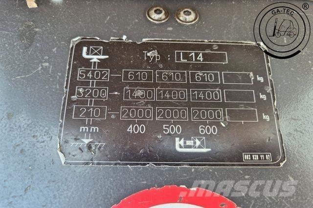 Linde L14i Komissiózó magas emelésű targonca