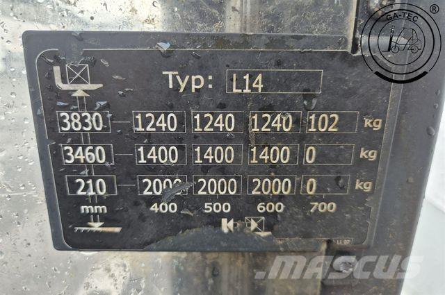 Linde L14i Komissiózó magas emelésű targonca