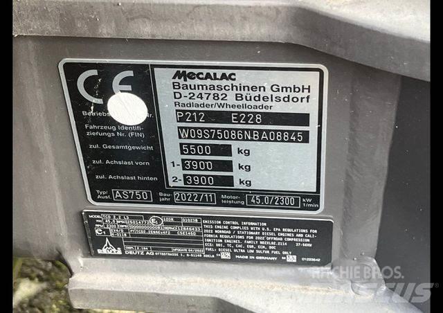 Mecalac AS 750 Gumikerekes homlokrakodók