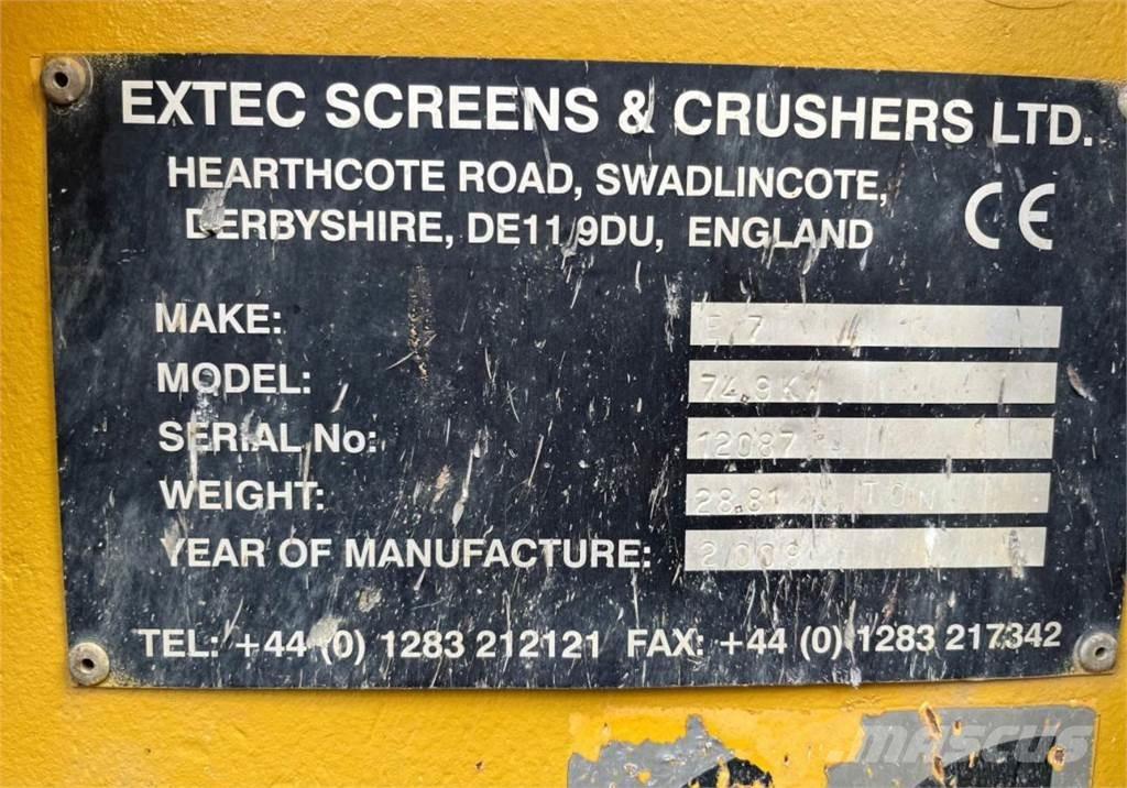 Extec E-7 Osztályozó berendezések