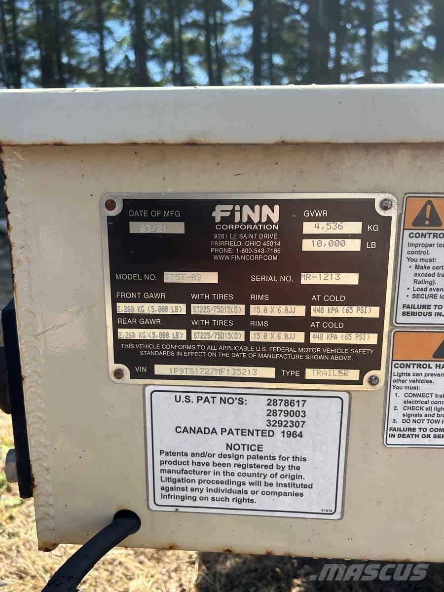 Finn T75T Hulladékároló tartály,ventilátor,felvonó