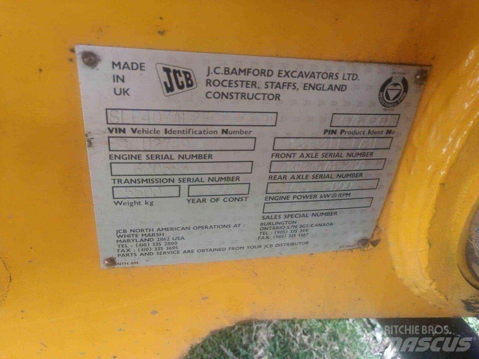 JCB 407 Gumikerekes homlokrakodók