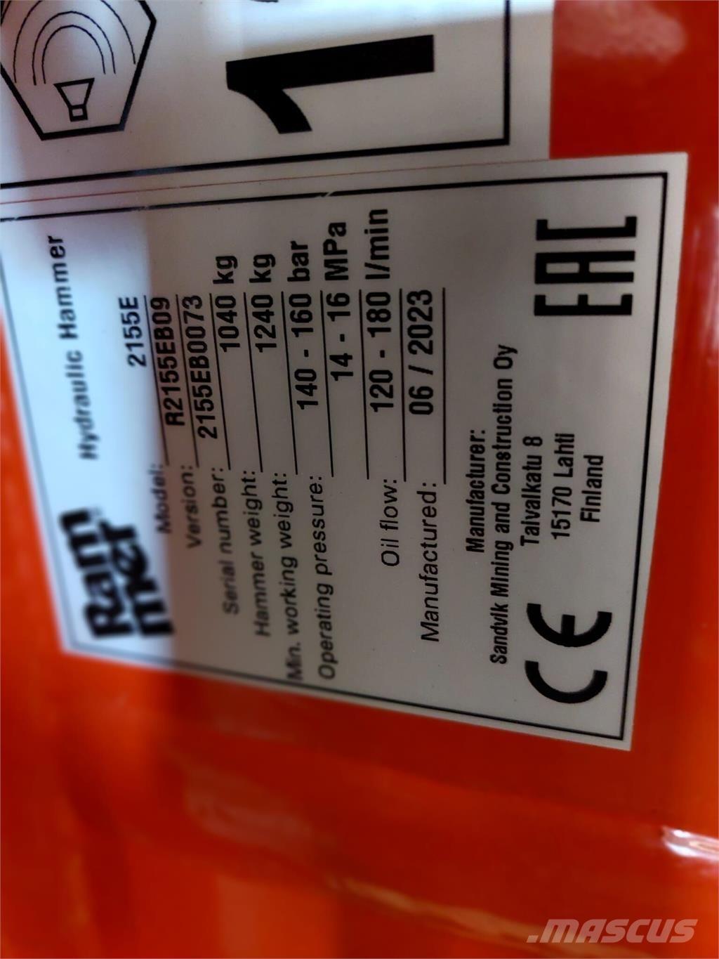 Rammer 2155E Építőipar - Egyebek