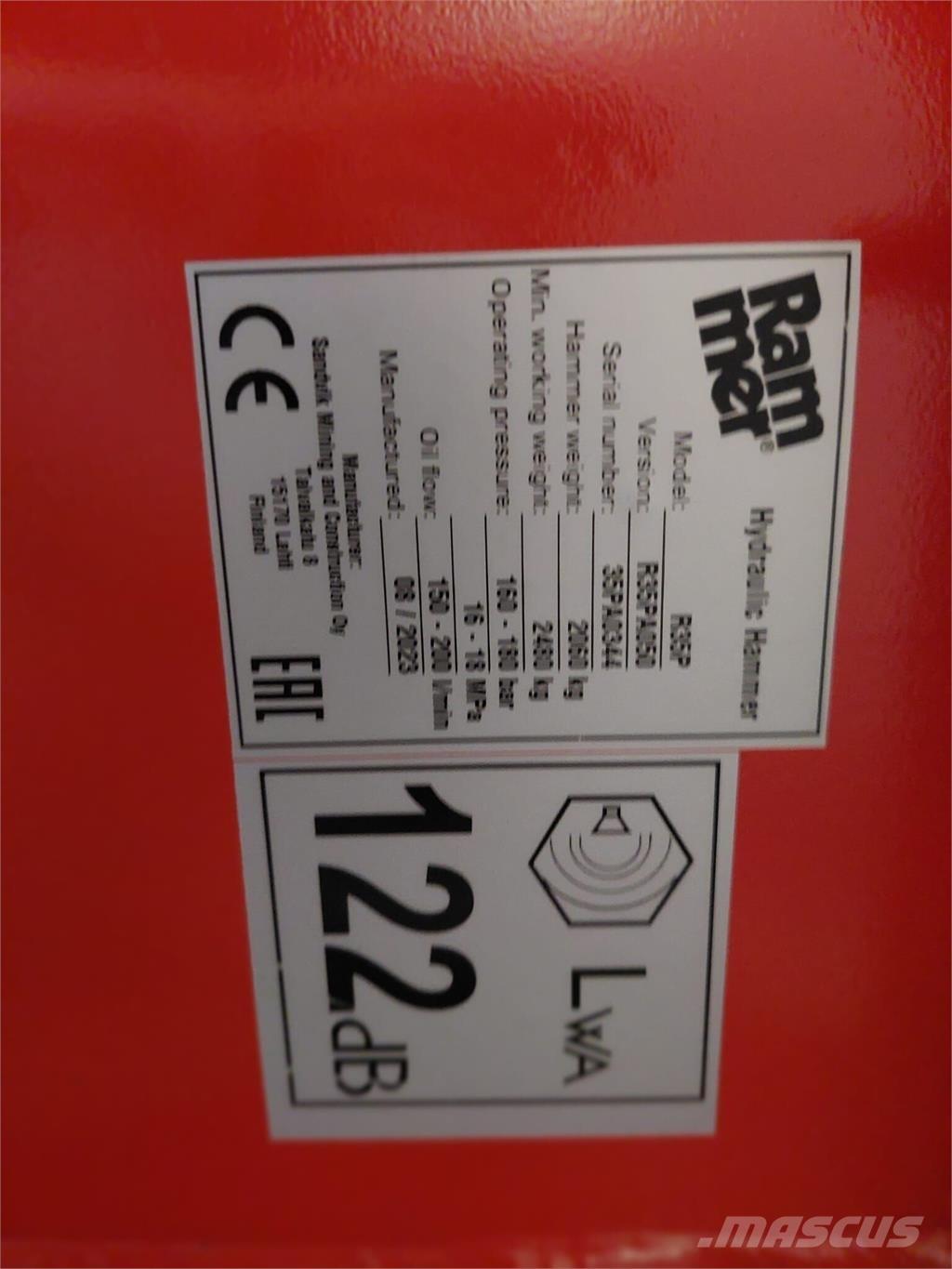 Rammer R35P Építőipar - Egyebek