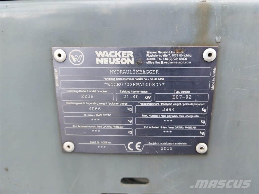 Wacker Neuson EZ38 Lánctalpas kotrók