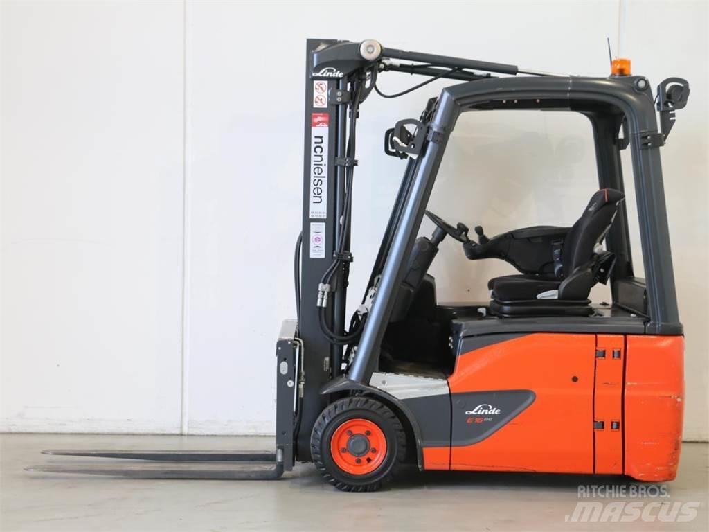 Linde E16/386-02 EVO Elektromos targoncák